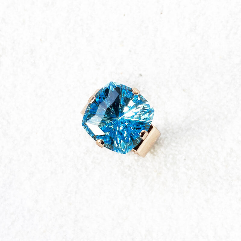 Blue Swarovski crystal ring