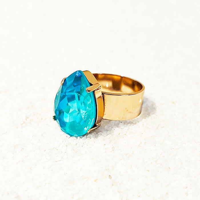 Swarovski hot sale blue ring