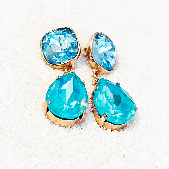 Swarovski aquamarine online earrings