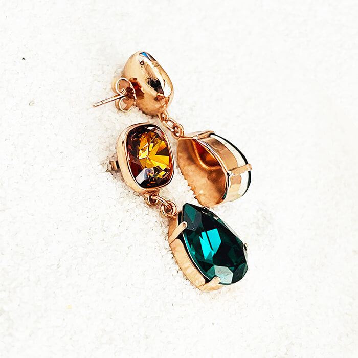 Swarovski Creativity Crystal Pave Round Stud Earrings, Rose Gold at John  Lewis & Partners