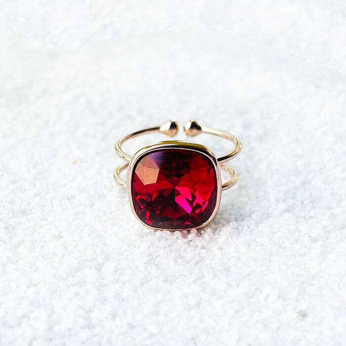 Swarovski on sale ruby ring