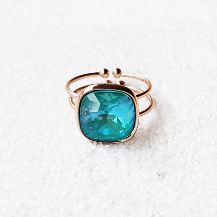 Teal ring on sale